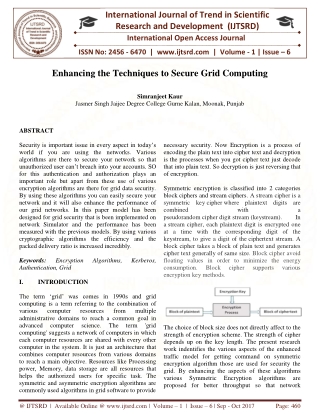 Enhancing the Techniques to Secure Grid Computing