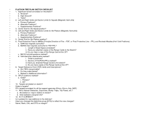 PLATOON FIRE PLAN SKETCH CHECKLIST 1. Significant terrain annotated on the sketch?