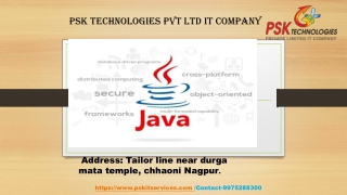 JAVA Classes In Nagpur - PSK TECHNOLOGIES PVT. LTD.