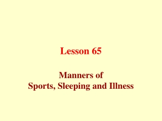 Lesson 65