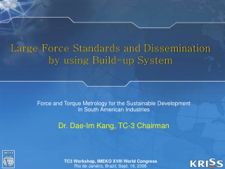 Large Force Standards and Dissemination by using Build-up System