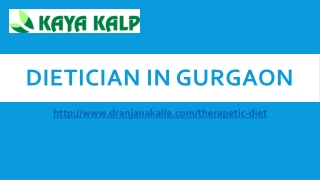 Dietician in Gurgaon-Dr Anjana Kalia