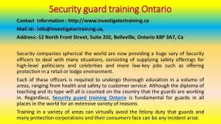 Here Is What You Should Do For Your Security guard training Ontario