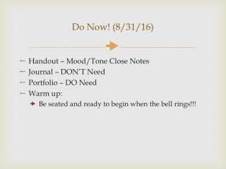 Do Now! (8/31/16)