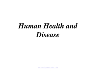 Human Health and Disease