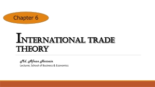 I nternational Trade Theory