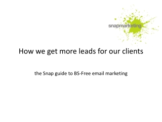 How we get more leads for our clients