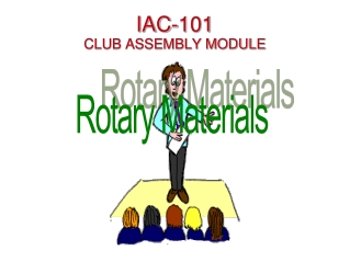 IAC-101 CLUB ASSEMBLY MODULE