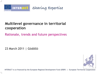 Multilevel governance in territorial cooperation