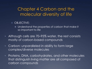 Chapter 4 Carbon and the molecular diversity of life