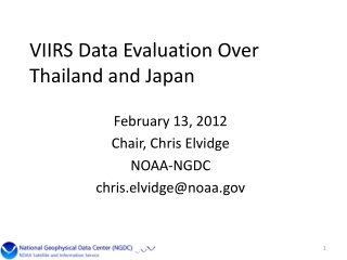 VIIRS Data Evaluation Over Thailand and Japan