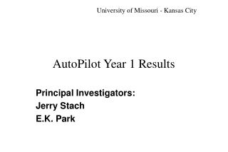 AutoPilot Year 1 Results