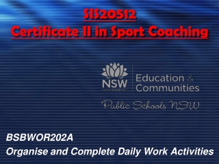 SIS20512 Certificate II in Sport Coaching