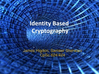 Identity Based  Cryptography