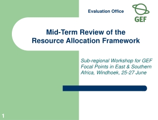 Mid-Term Review of the Resource Allocation Framework