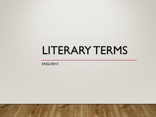 Literary Terms