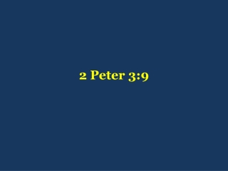 2 Peter 3:9