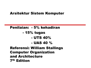 Arsitektur Sistem Komputer