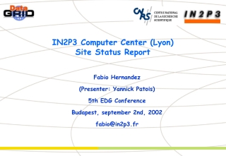 IN2P3 Computer Center (Lyon) Site Status Report