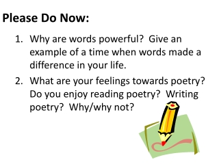 Please Do Now:
