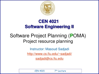 CEN 4021 Software Engineering II