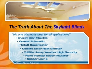 Skylight Blind