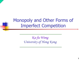 Ka-fu Wong University of Hong Kong