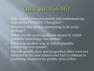 QUIZ pp. 456-461