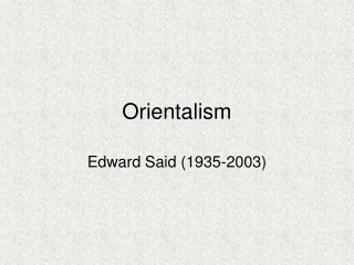 Orientalism