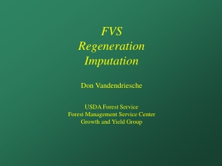 FVS Regeneration