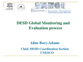 DESD Global Monitoring and Evaluation process