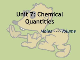 Unit 7: Chemical Quantities