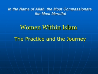 Women Within Islam