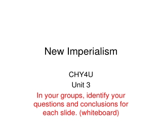 New Imperialism