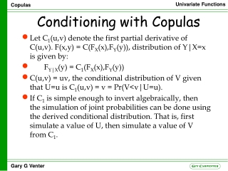 Conditioning with Copulas