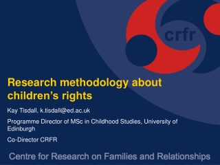 Research methodology about children’s rights