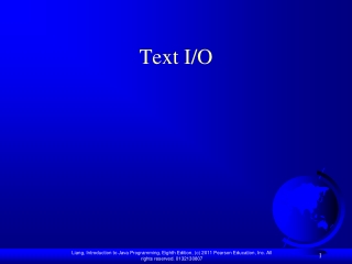 Text I/O