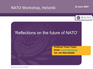 NATO Workshop, Helsinki