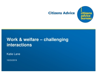 Work &amp; welfare – challenging interactions