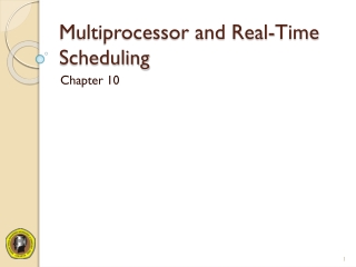 Multiprocessor and Real-Time Scheduling