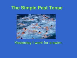 The Simple Past Tense