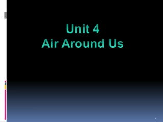 Unit 4 Air Around Us