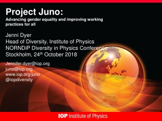 Project Juno: Advancing gender equality and improving working practices for all