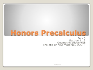 Honors Precalculus