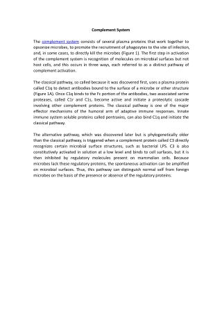 Complement System