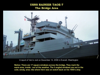 USNS RAINIER TAOE-7 The Bridge Area