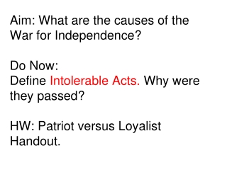 Intolerable Acts