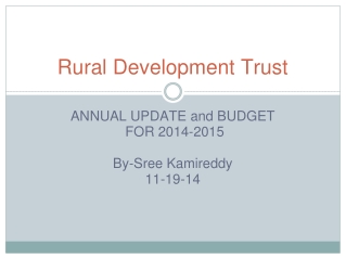 Rural Development Trust