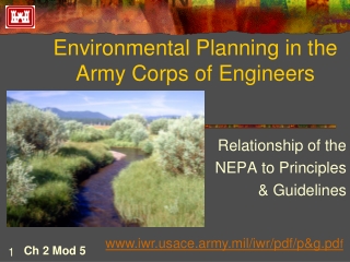 Environmental Planning in the Army Corps of Engineers