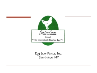Egg Low Farms, Inc. Sherburne, NY
